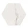 Marmor Hexagon Klinker Zaire Vit Matt-Satin 29x33 cm 2 Preview